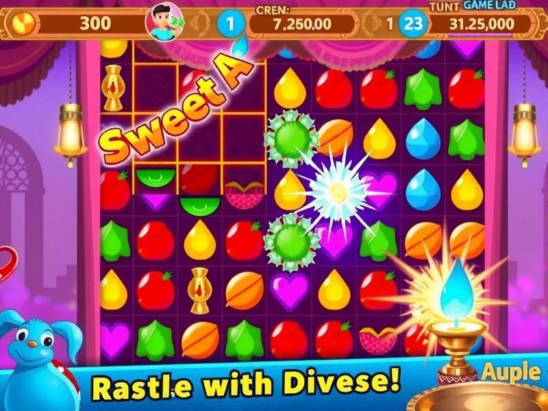 Sweet Frenzy India Trip Game Screenshot